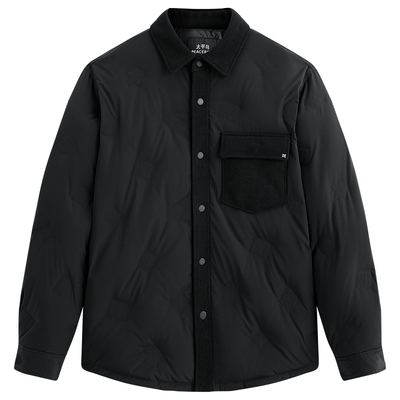 【衬衫式】太平鸟男装 轻薄羽绒服2025年冬季新款纯色翻领防寒服