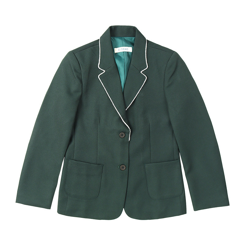 墨绿西装上衣学生校服礼服斯踏迪