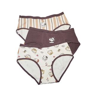 Gukoo/果壳情侣内裤春夏史努比联名新款纯棉裆女士三条装内裤组合