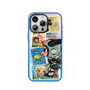 benefit复古油画噘嘴小女孩17适用于iphone16promax苹果15PRO晶盾磁吸手机壳13新款14套12冰川纹防摔彩色边框