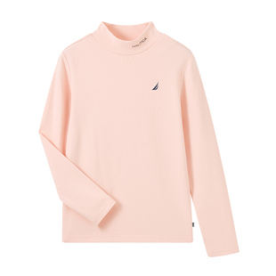 【天猫U先】NAUTICA童装男女童T恤秋冬季儿童半高领打底衫内衣