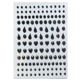 儿童古风汉服发饰脸贴舞台化妆眼角闪钻表演头饰钻石贴脸亮片眼妆