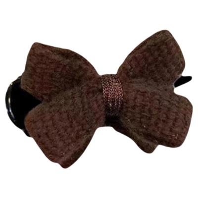 针织蝴蝶结丸子头抓夹头饰盘发夹