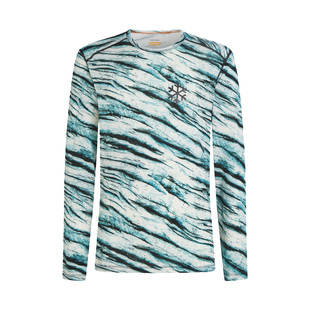 icebreakerPOW联名美利奴羊毛男200 Oasis印花保暖上衣户外徒步