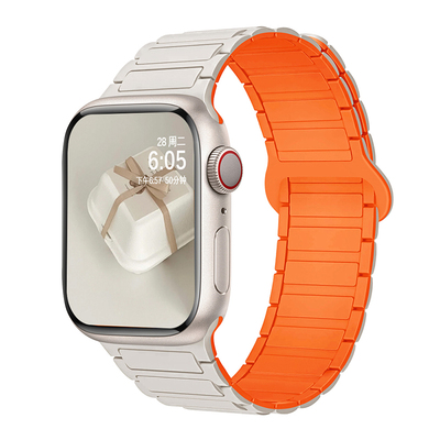 苹果S10磁吸硅胶表带兼容