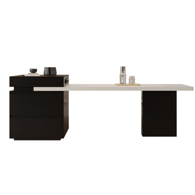 现代简约中岛台餐桌一体家用