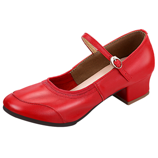 贝缇丽正品牛皮舞蹈鞋女软底妈妈跳舞鞋牛筋底演出杨丽萍广场舞鞋