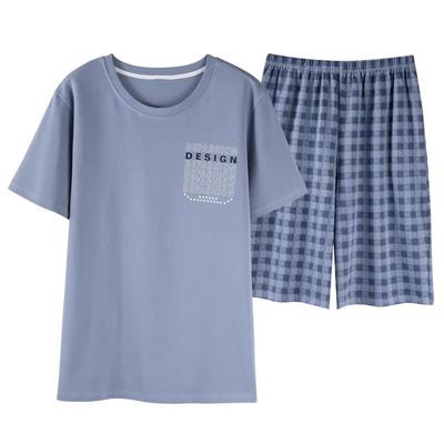 卡之恋男纯棉睡衣短袖