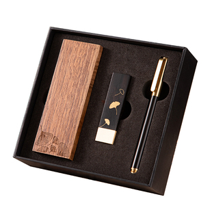 创意木质黄铜印章篆刻国画书法专用套装名字姓名印章定制刻字私人高端礼盒装学生用品个人企业学校新年礼物