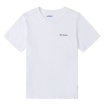 哥伦比亚白色短袖男装秋季新款休闲半袖圆领T恤透气运动服AE1363