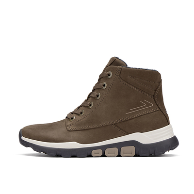 加绒粗跟靴子户外靴休闲