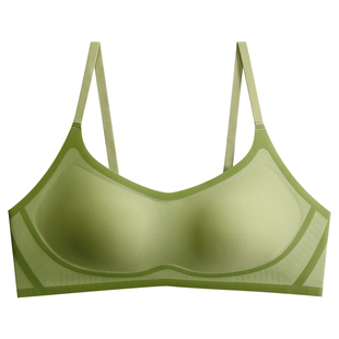 裸感光面无痕内衣女无钢圈小胸聚拢收副乳防下垂透气2025新款文胸