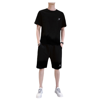 特步冰丝透气运动套装男