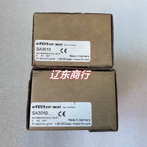 议价SA3010流量传感器 德国原装进口易福门IFM流量现货现发