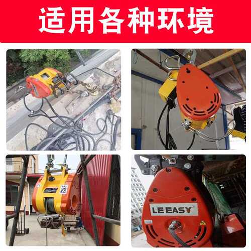 厂家销售220V家用小型电动吊机小金刚电动葫芦悬挂式钢丝绳葫芦