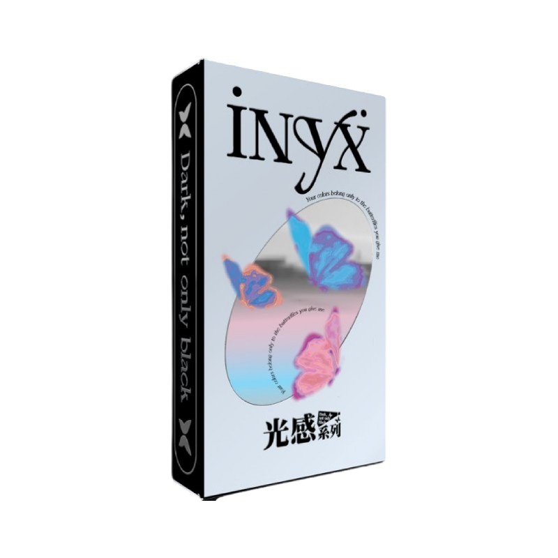 iNYX光感灵感半年抛美瞳彩色隐形眼镜2片装缎带风铃大小直径官方