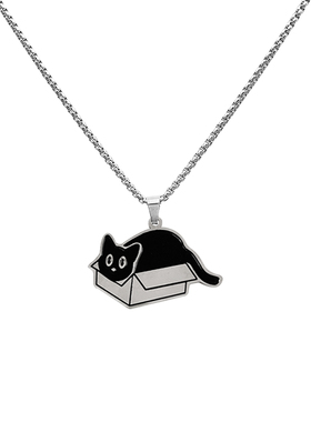 HAPPY趴趴猫合金十字链挂件吊坠