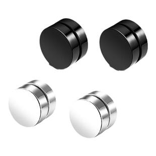 FDK耳夹磁吸耳钉无耳洞耳钉男黑色潮流女生耳夹高级感耳饰