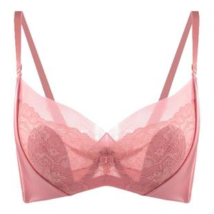贝佳人新款蕾丝花边性感文胸水晶杯薄款透气舒适内衣女BW932255