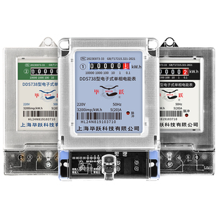 上海毕跃家用电表计度器出租房电能计量电度表220V单相电子式火表