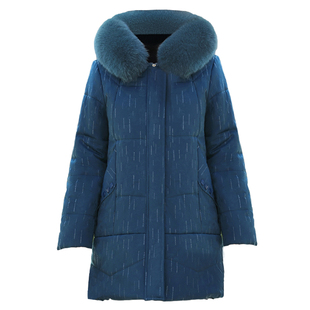 妈妈棉衣中长款外套中年人加绒加厚棉袄中老年女冬装时尚保暖棉服