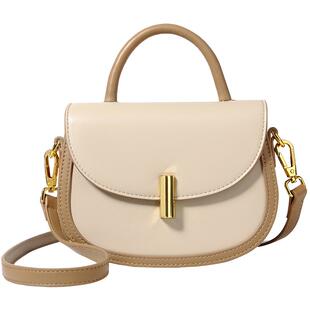 凡思曼包包新款时尚潮流撞色马鞍包百搭单肩包休闲手提包女斜挎包