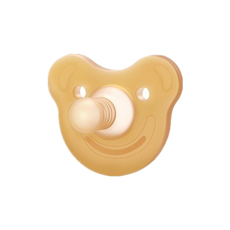 婴儿安抚奶嘴纳米银硅胶超软新生儿安睡型安慰仿真母乳扁头拇指型