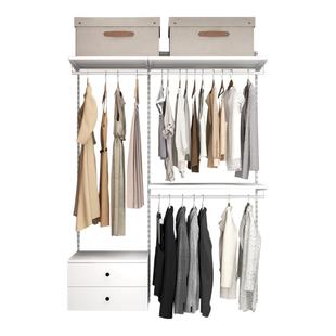 美达斯莱恩开放式砌墙衣柜卧室金属衣帽间定制移门步入式环保衣橱