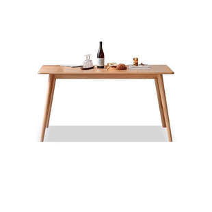 全实木餐桌现代简约饭桌椅小户型橡木桌热销餐厅家具办公桌