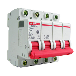 德力西2P空气开关空开3断路器DZ47小型c40家用32单1P三相63a总闸4