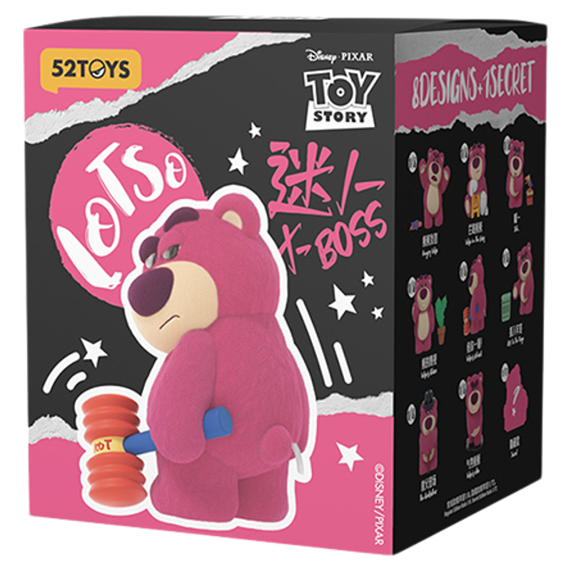 九木杂物社52TOYS迪士尼草莓熊3代迷人大BOSS盲盒手办公仔摆件