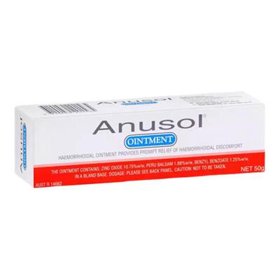 新西兰药房 Anusol痔疮膏50g胺诺舒安那舒内外痔消除血球红肿瘙痒