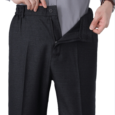 爸爸长裤休闲裤秋冬加绒加厚男裤