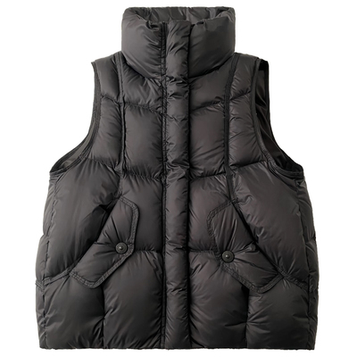 羽绒马甲短款宽松立领加厚保暖