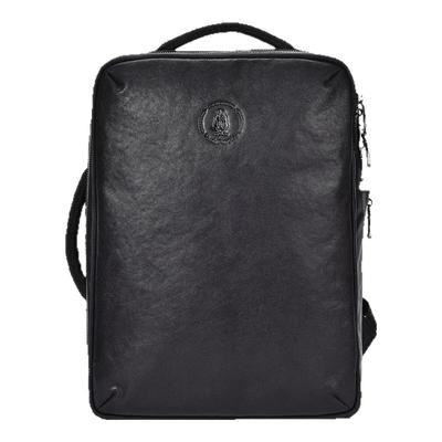 暇步士男士双肩包，真皮商务背包