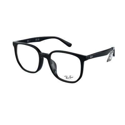 RayBan雷朋眼镜框男女同款黑方框