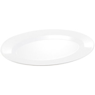 密胺椭圆形鱼盘凉菜盘塑料仿瓷盘子碟子餐厅饭店餐具炒菜盘子商用