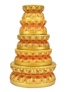 七彩方形观音财神摆件佛像底座