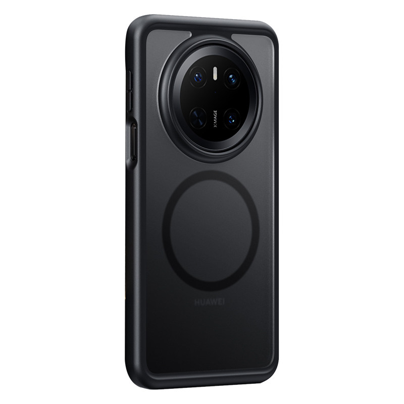 丸豆皮透明磁吸手机壳适用华为Mate70Pro+哑光黑边全包防摔保护壳Mate70RS保护套轻薄简约时尚百搭外壳