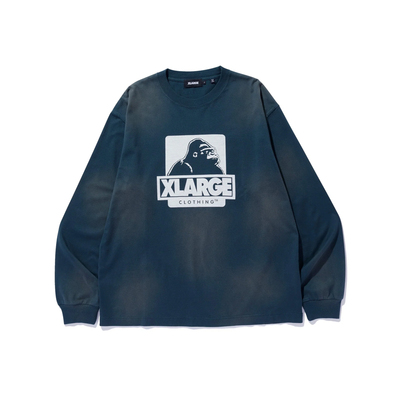 XLARGE拔染印花经典长袖T恤