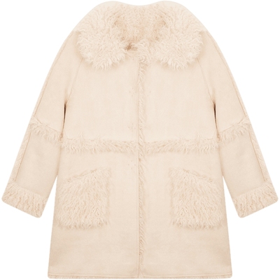 erdosKIDS 鄂尔多斯童装儿童时尚中长含羊毛大衣外套