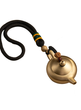 纯黄铜把把壶手把件马上胡麻将手握助赢神器文玩把把胡手玩挂件男