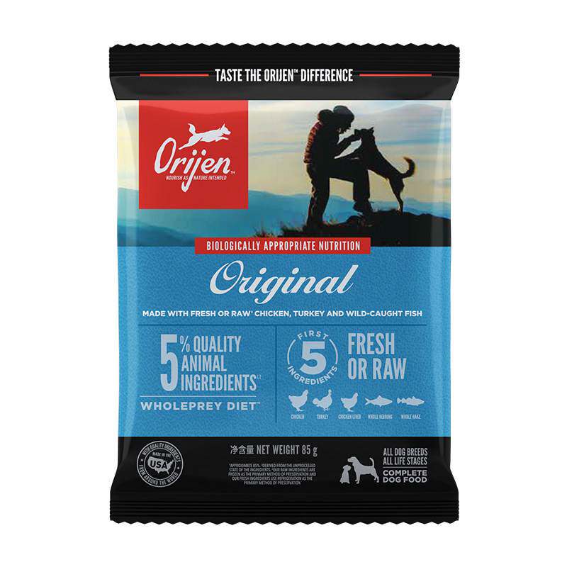 【自营】Orijen|渴望进口原味鸡肉犬粮85g*2试吃装【临期】26/9