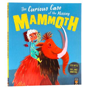 长毛象失踪秘密档案 英文原版绘本 The Curious Case of the Missing Mammoth  翻翻书 趣味科普故事绘本平装大开 内含大型折叠页