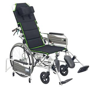 日本MIKI轮椅MSL-T24高靠背全躺轮椅轻便折叠老人偏瘫残疾人轮椅