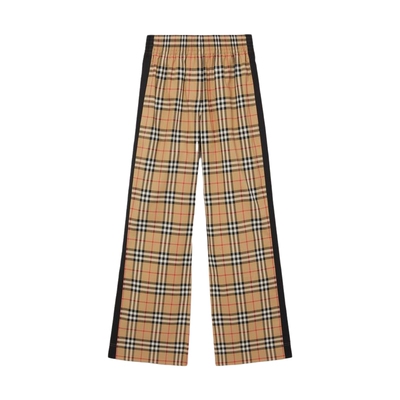 【24期免息】BURBERRY 女装 格纹棉质长裤 多色