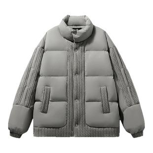 【刘畅木法沙同款】辛普森一家冬季新款羽绒服男士加厚保暖外套女