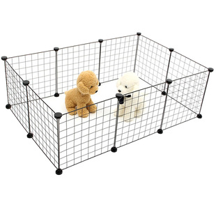 宠物狗狗围栏diy笼子铁网笼栅栏网室内自由空间猫笼狗笼狗隔离门