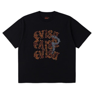 EVISU福神 2026春季新品男士商标贴布短袖T恤2ESHTM6TS7017RXCT