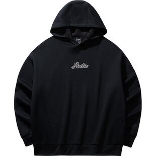 安踏连帽卫衣男女同款2026春季情侣款加绒百搭套头衫长袖针织上衣